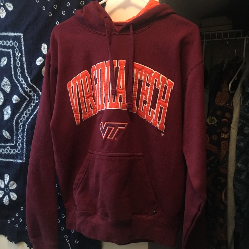 Maroon Virginia Tech Hooded Sweatshirt